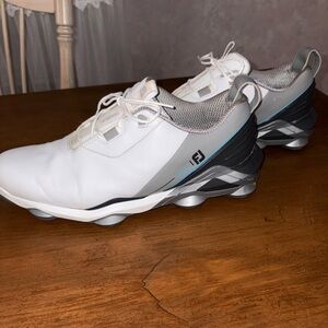 FootJoy White and Gray Men's Golf Shoes